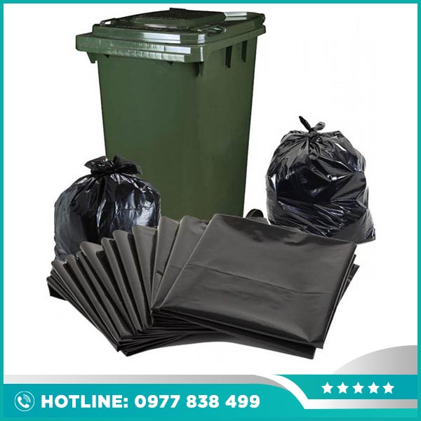 Túi PE đen đựng rác